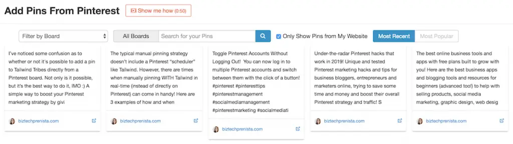 When you add pins to a SmartLoop the way Tailwind guides you to, pin descriptions often get cut off.