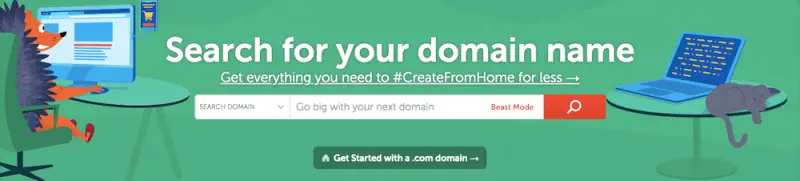 Find a domain name for your blog on Namecheap