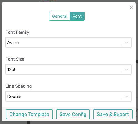 Choosing MonsterWriter Font Family, Font Size and Line Spacing