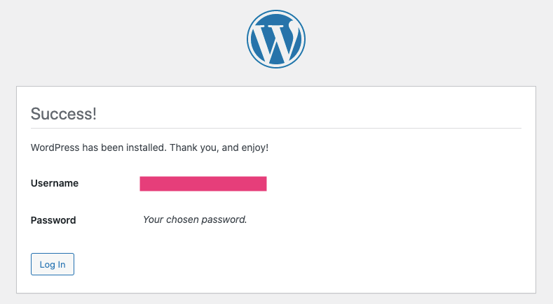 Wordpress Successfully Installed on Ezoic Hosting Staging Site