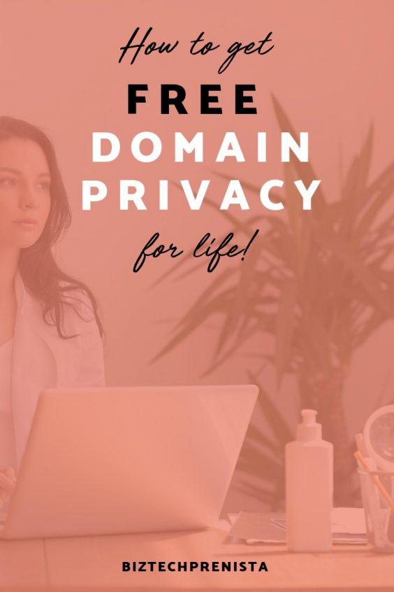 FREE Domain Privacy Protection for Life